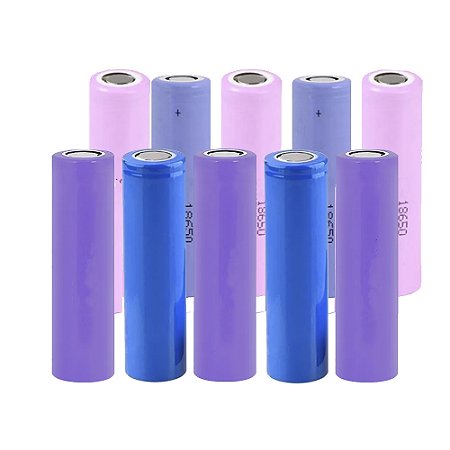 10 Bateria de Litio 18650 Pilha 3.7v 1000mAh a 1400mAh até 30 Miliohm
