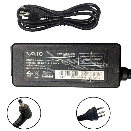 Carregador de Notebook Vaio Fe15 vjfe52f11x Original