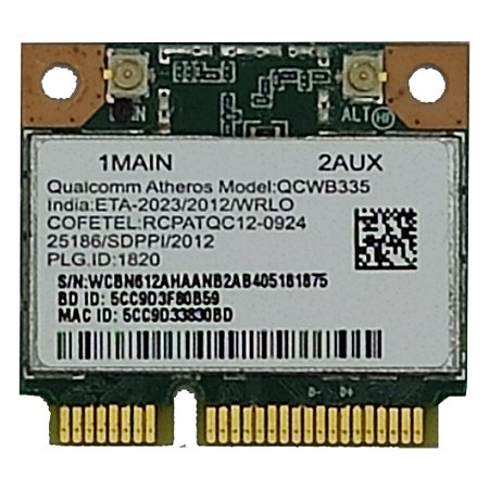Placa Wifi Qcwb335 Notebook Acer Aspire Es1-531 C/ Bt