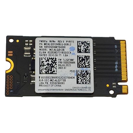 Ssd 512gb Nvme M.2 2242 Samsung Gen 4 Pcie 4.0