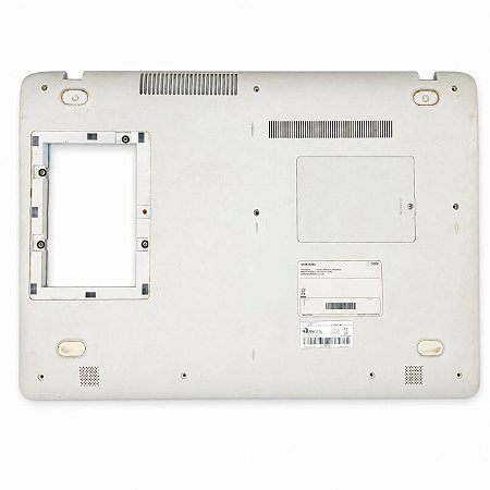 Carcaça Base Inferior Samsung NP300E5K NP300E5M NP300E5L Branca BA98-00905B BA61-03086A Com Detalhe