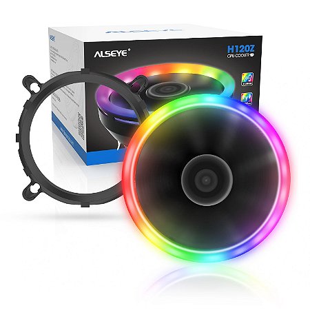 Cooler Para Processador Rgb Alseye H120z Intel 775 1366 115x Amd Am2 Am3 Am4