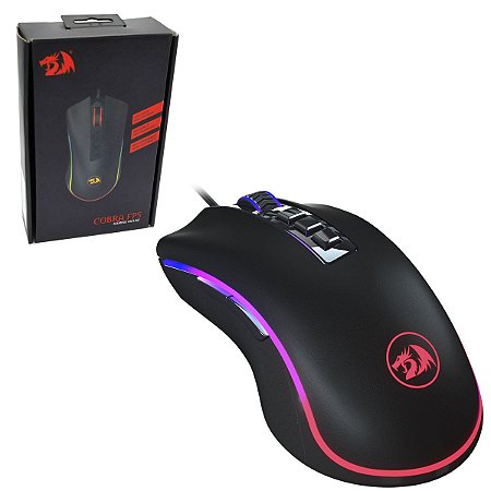 Mouse King Cobra Redragon Rgb 24000 Dpi M711-Fps Pixart 3360 7 Botões