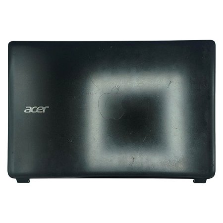 Tampa Traseira Tela Notebook Acer Aspire E1-510 E1-530 E1-532 E1-570 E1-572 Preto AP0VR000501 FA0VR000101 Com Detalhe