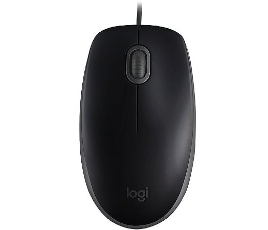 Mouse Logitech Com Fio Usb M110 Silent Silencioso Ambidestro Preto