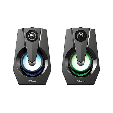 Caixa De Som Gamer Rgb Trust Ziva 2.0 12w P2/Usb Pc Notebook