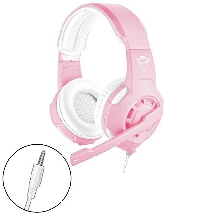 Headset Gamer Trust Radius Pink Gxt 310p P/ Ps5 Ps4 Pc
