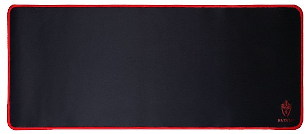 Mouse Pad Gamer Preto Emborrachado 70x30 Evolut Eg-402bk Speed Pad