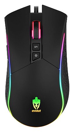 Mouse Gamer Rgb Evolut Skadi Eg-106 7 Botões 4800dpi