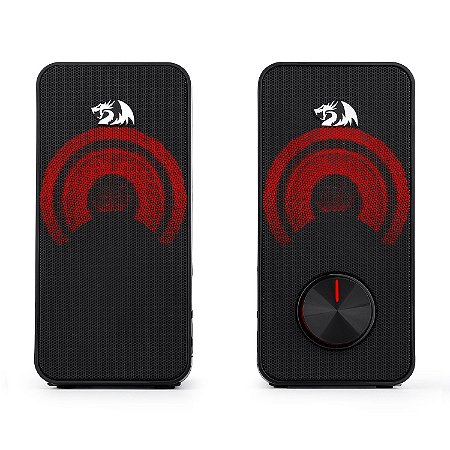 Caixa De Som Gamer Red Redragon Stentor Gs500 Pc Notebook