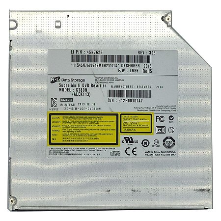 Gravador E Leitor Dvd E Cd Notebook Sata Modelo Gt80n