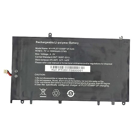 Bateria Notebook Multilaser Legacy Pc101 Pc102 N14 Pl3710398p 3.7v - Detalhe