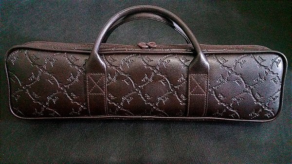 Bolsa / Bag em couro Muramatsu p/ flauta - (pé em dó)