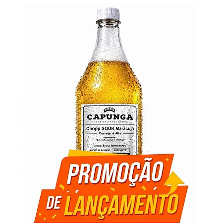 [LANÇAMENTO] Chopp Sour Maracujá 1L - PET Growler