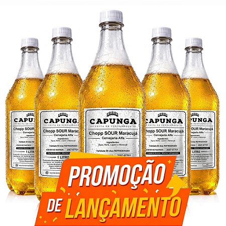 [LANÇAMENTO] 12x Chopp Sour Maracujá 1L - PET Growler