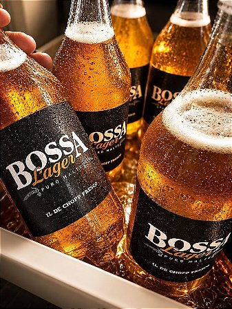 6x Chopp Bossa Lager 1L - PET Growler