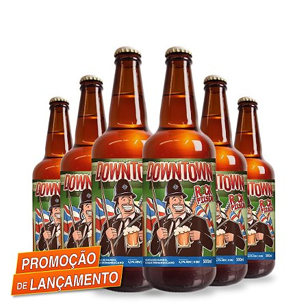6x Cerveja Downtown Rock Pilsen 500ml