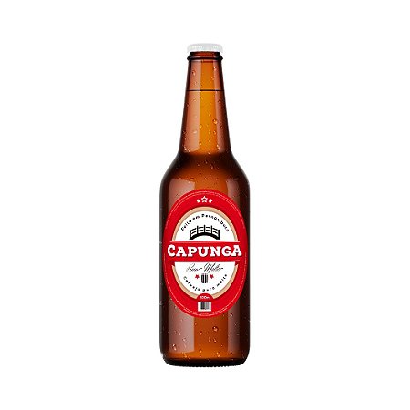 CAPUNGA PILSEN PURO MALTE 600ml - GARRAFA ONE WAY (LANÇAMENTO)