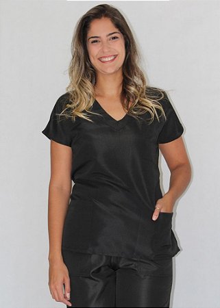 Scrub Feminino Preto - Dana Jalecos