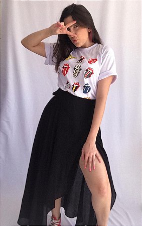 saia midi envelope preta