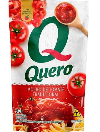 Molho de Tomate Quero Tradicional Sachê 240g