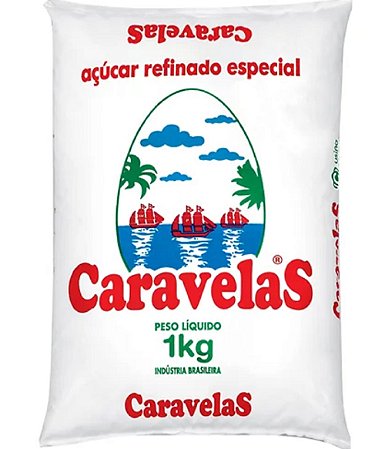 Açúcar Refinado Caravelas 1kg