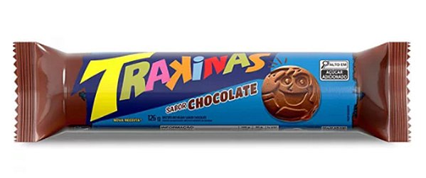 Biscoito Trakinas Recheada Chocolate 126g