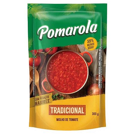 Molho de Tomate Pomarola Tradicional Sachet 300g
