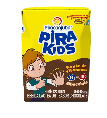 Bebida Láctea Pirakids Chocolate 200ml