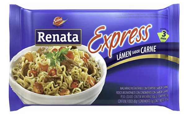 Macarrão Instantâneo Renata Carne 85g