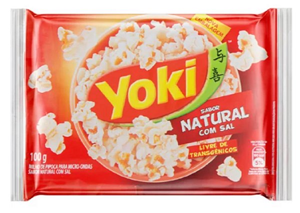 Pipoca de Micro-ondas Yoki Com Sal 100g