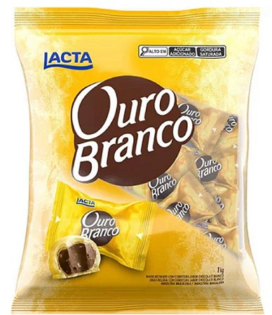 Bombom Lacta Ouro Branco Pacote 1kg