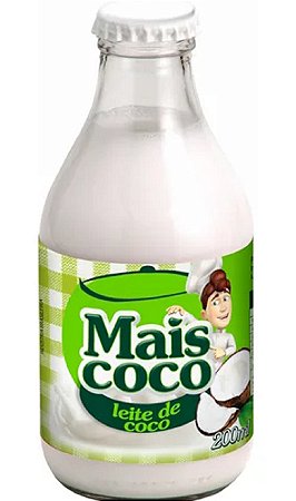 Leite de Coco Mais Coco Vidro 200ml