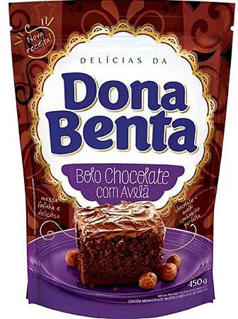 Mistura para Bolo de Chocolate com Avelã Dona Benta 450g