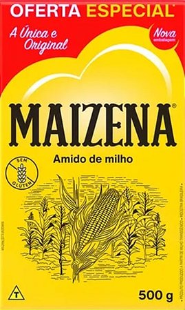 Amido de Milho Maizena Caixinha de 500g