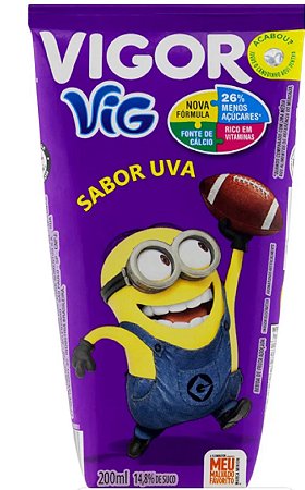Suco de Uva Turma da Mônica Vigor 200ml