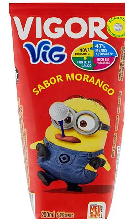 Suco de Morango Turma da Mônica Vigor 200ml