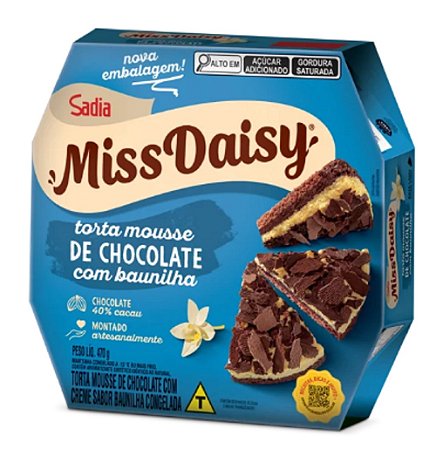 Torta Mousse de Chocolate com baunilha 470g