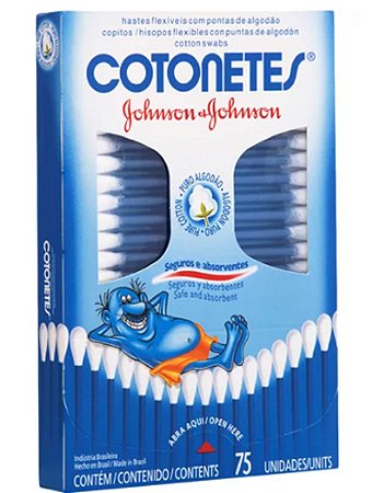 Cotonetes Johnson & Johnson Hastes Flexíveis 75 unidades