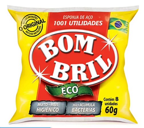 Esponja De Aço Bombril 8 unidades