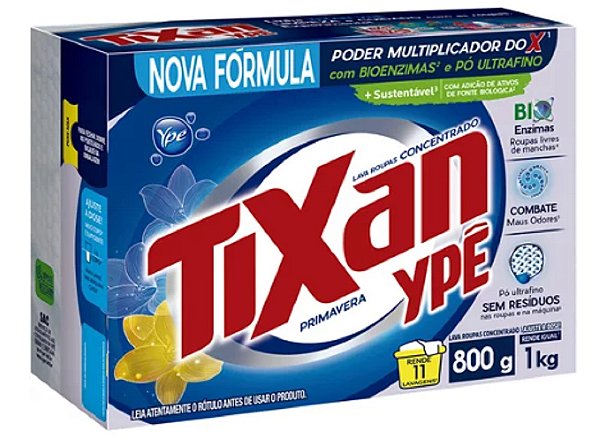 Sabão em Pó Tixan Ypê Primavera 800g