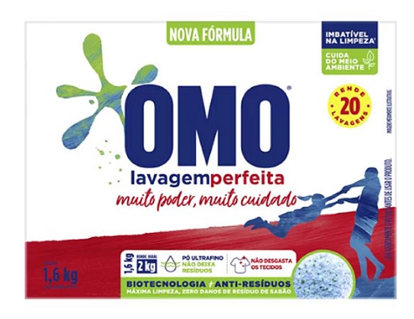 Sabão em Pó Omo Lavagem Perfeita 1,6kg