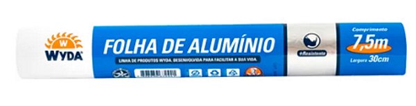 Papel Alumínio Wyda 30cmx7,5m