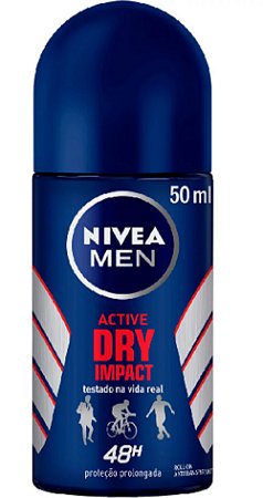 Desodorante Nivea Masculino Roll On Dry Impact Men 50ml