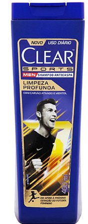Shampoo Anticaspa Clear Men Limpeza Profunda 400ml