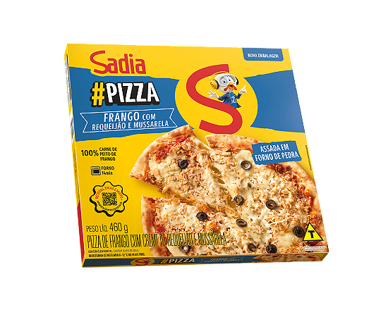 Pizza Frango com Requeijão e Mussarela Sadia 460g