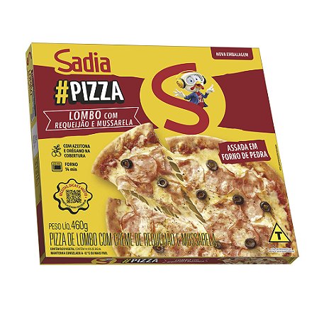 Pizza Lombo com Requeijão e Mussarela Sadia 460g