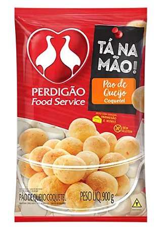 Pão de Queijo Coquetel Food Service Perdigão Tá na Mão! 900g