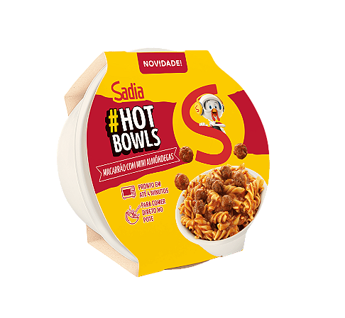 Hot Bowls Macarrão Mini Almôndegas Sadia 300g