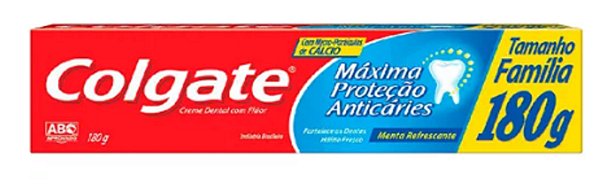 Creme Dental Colgate Máxima Proteção Anticáries 180g